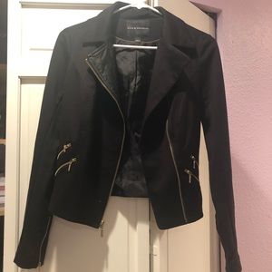 rock & republic black zipper jacket
